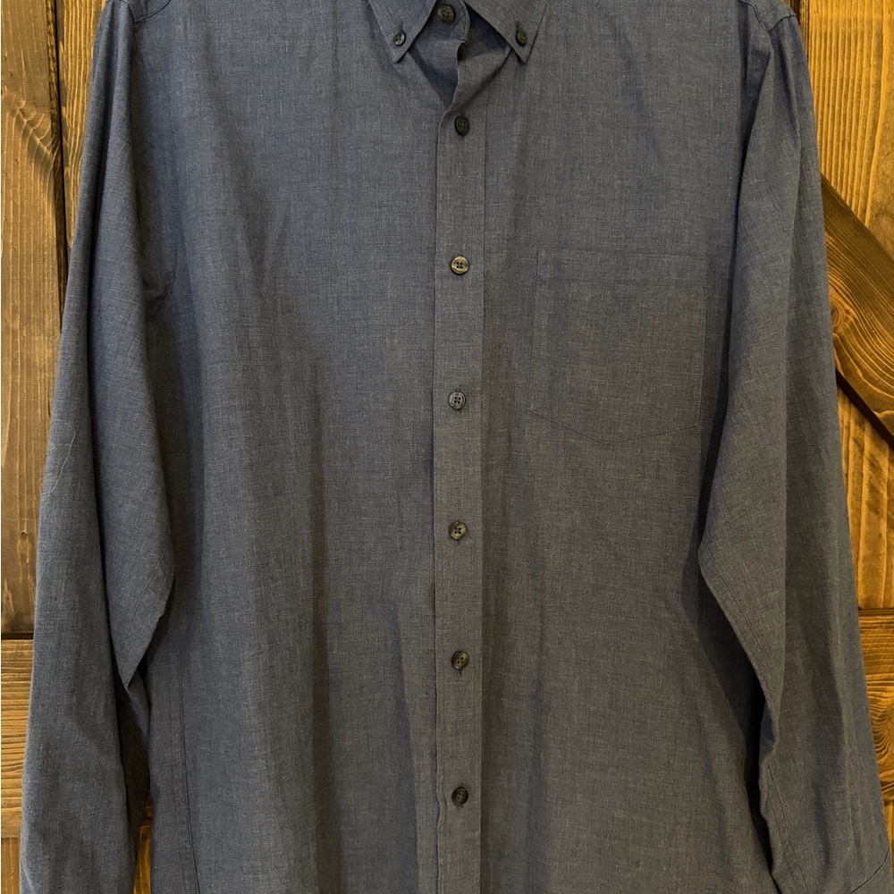 J. Crew Dark Blue Casual Button-Down Shirt